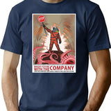 Lethal Company Join The Company Poster Premium Heavyweight Cotton T-Shirt - Navy
