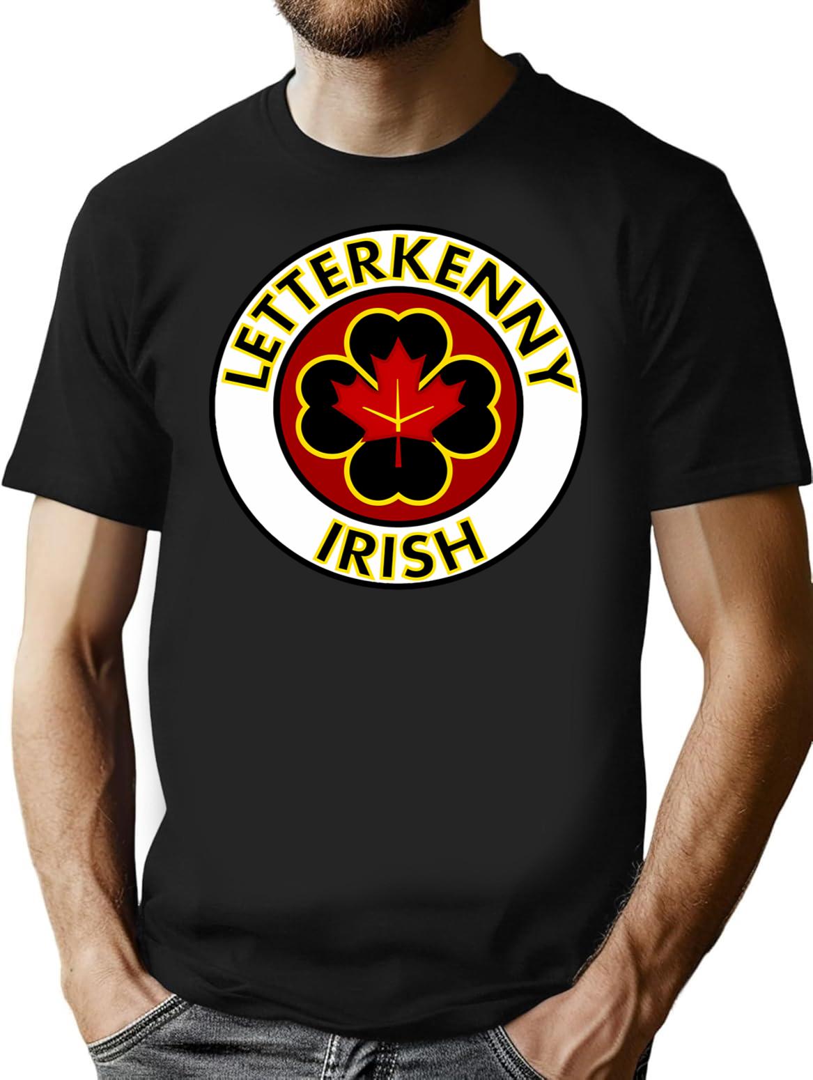 Letterkenny Irish Sticker And Shirt T-Shirt for Men & Women, T-Shirts Graphic Tee - Black