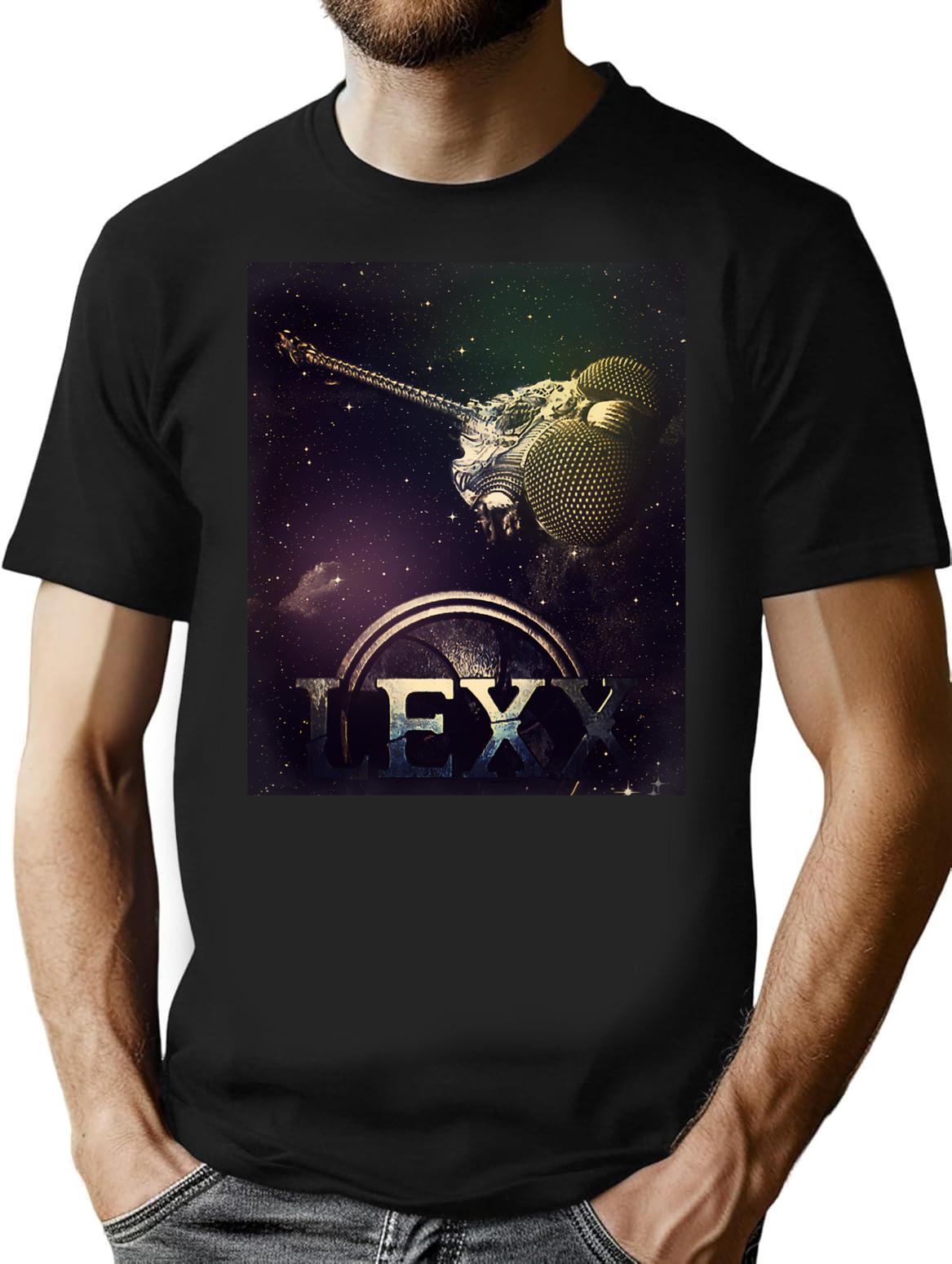 Lexx T-Shirt for Men & Women, T-Shirts Graphic Tee - Black