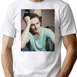 Liam Neeson Young Premium Heavyweight Cotton T-Shirt - White