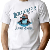 Lickalotapus Is My Spirit Animal Meme Funny Lickalotapus T-Shirt for Men & Women, T-Shirts Graphic Tee - White
