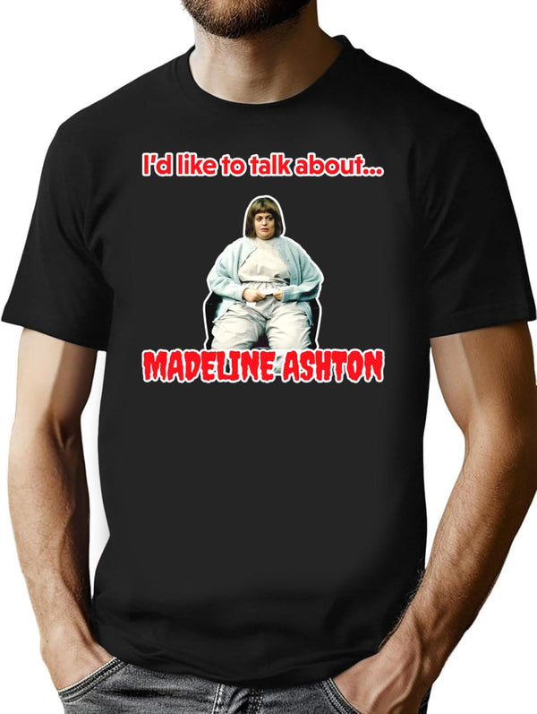 Like to Talk About -Madeline Ashton Quote Becomes Her Death Film Premium Heavyweight Cotton T-Shirt - Black