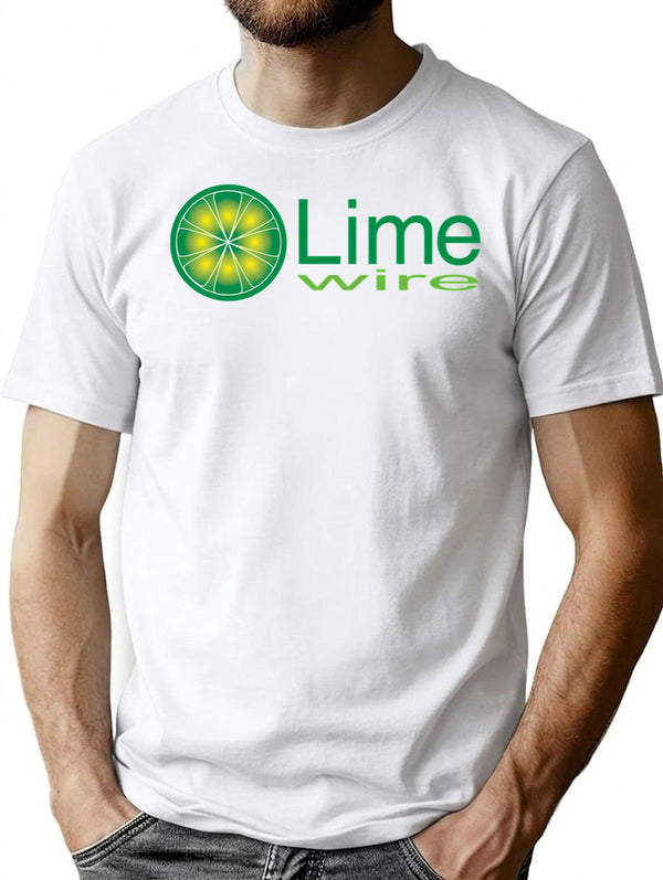 Limewire (Alt) T-Shirt - Retro Kazaa Napster Startups '90S T-Shirt for Men & Women, T-Shirts Graphic Tee - White