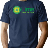 Limewire (Alt) T-Shirt - Retro Kazaa Napster Startups '90S T-Shirt for Men & Women, T-Shirts Graphic Tee - Navy
