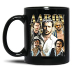 Limited Aaron Taylor Johnson Vintage Gift for Woman anda Man Black Coffee Mug, Gift Coffee Mug