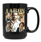 Limited Aaron Taylor Johnson Vintage Gift for Woman anda Man Black Coffee Mug, Gift Coffee Mug