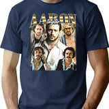 Limited Aaron Taylor Johnson Vintage Shirt Gift for Woman anda Man Premium Heavyweight Cotton T-Shirt - Navy