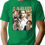 Limited Aaron Taylor Johnson Vintage Shirt Gift for Woman anda Man Premium Heavyweight Cotton T-Shirt - Green