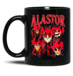 Limited Alastor Hazbin Hotel Vintage Black Coffee Mug, Gift Coffee Mug