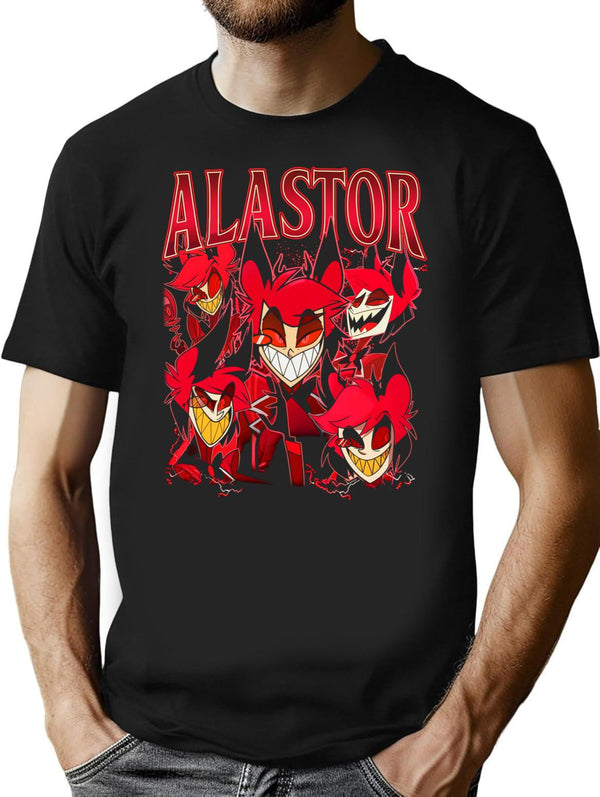 Limited Alastor Hazbin Hotel Vintage  Gift for Woman and Man Unisex Garment-Dyed 	Comfort Colors Premium Heavyweight Cotton T-Shirt - Black