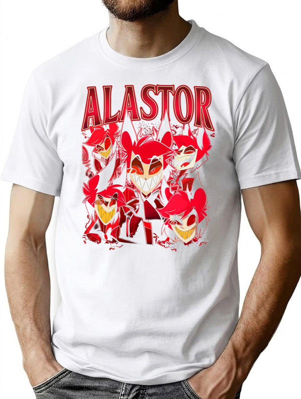 Limited Alastor Hazbin Hotel Vintage  Gift for Woman and Man Unisex Garment-Dyed 	Comfort Colors Premium Heavyweight Cotton T-Shirt - White
