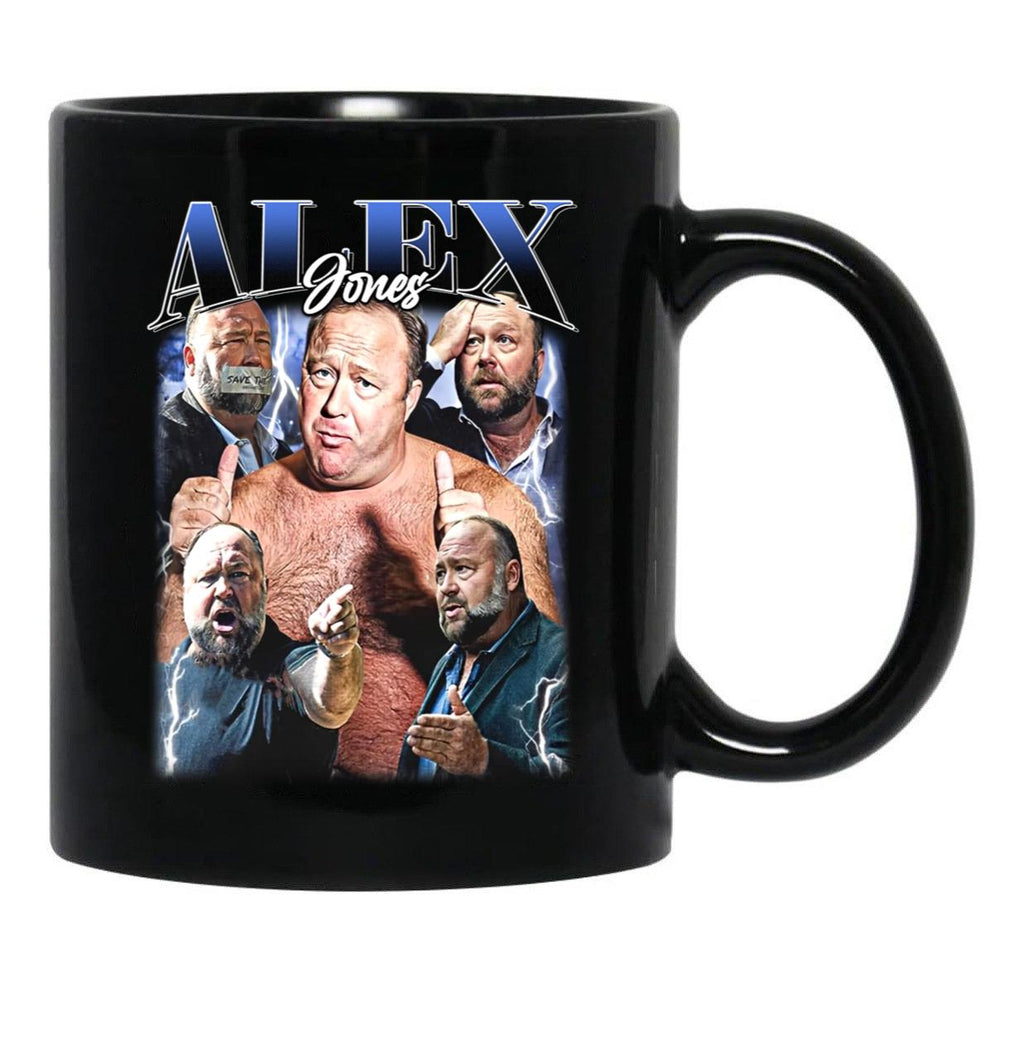 Limited Alex Jones Vintage Gift for Woman and Man Black Coffee Mug, Gift Coffee Mug - Black