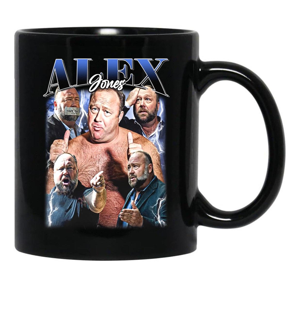 Limited Alex Jones Vintage Gift for Woman and Man Black Coffee Mug, Gift Coffee Mug - Black