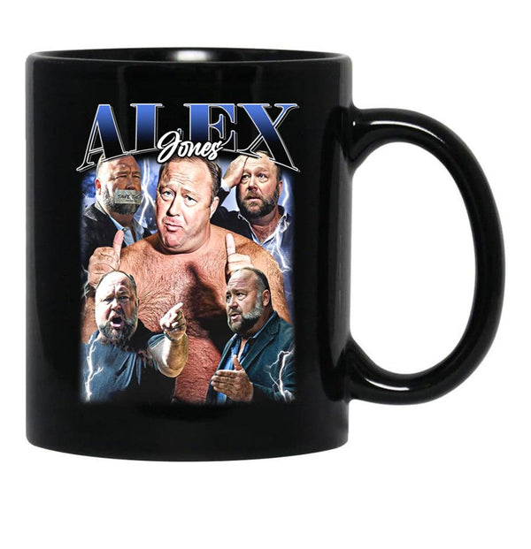 Limited Alex Jones Vintage Gift for Woman and Man Black Coffee Mug, Gift Coffee Mug - Black