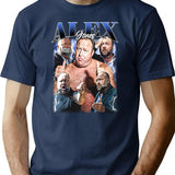 Limited Alex Jones Vintage Shirt Gift for Woman and Man Premium Heavyweight Cotton T-Shirt - Navy