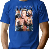 Limited Alex Jones Vintage Shirt Gift for Woman and Man Premium Heavyweight Cotton T-Shirt - Blue