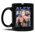 Limited Alex Jones Vintage Gift for Woman anda Man Black Coffee Mug, Gift Coffee Mug