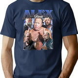 Limited Alex Jones Vintage Shirt Gift for Woman anda Man Premium Heavyweight Cotton T-Shirt - Navy