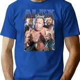 Limited Alex Jones Vintage Shirt Gift for Woman anda Man Premium Heavyweight Cotton T-Shirt - Blue