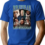 Limited Brennan Lee Mulligan Vintage Shirt Gift for Woman and Man Premium Heavyweight Cotton T-Shirt - Blue