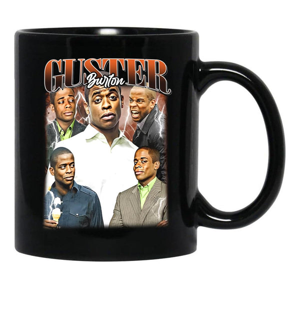 Limited Burton Guster Psych Vintage Gift for Woman and Man Black Coffee Mug, Gift Coffee Mug - Black