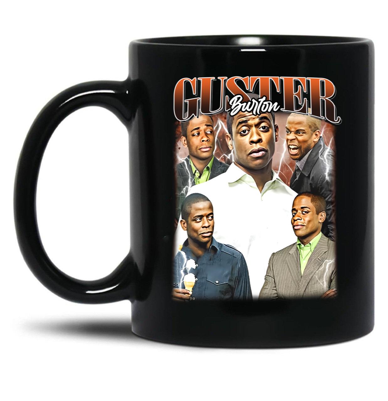 Limited Burton Guster Psych Vintage Gift for Woman and Man Black Coffee Mug, Gift Coffee Mug