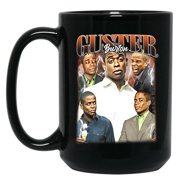 Limited Burton Guster Psych Vintage Gift for Woman and Man Black Coffee Mug, Gift Coffee Mug - Black
