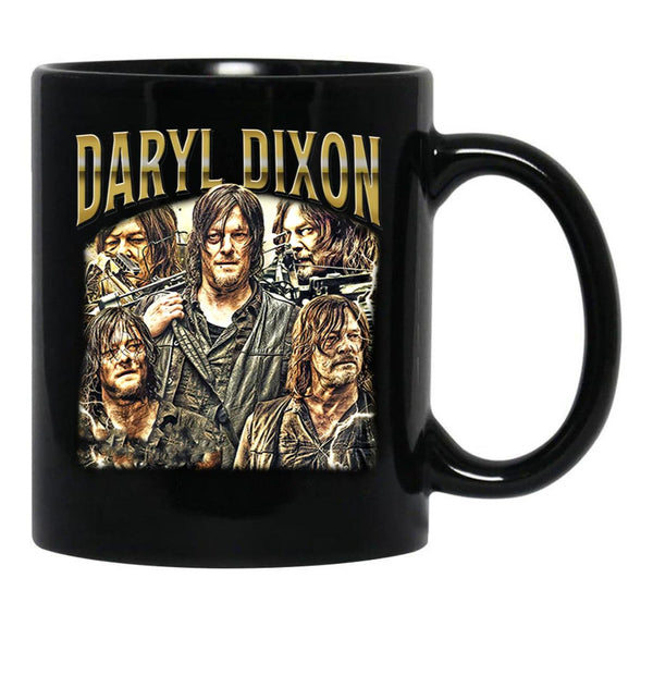 Limited Daryl Dixon Vintage Gift for Woman and Man Black Coffee Mug, Gift Coffee Mug - Black