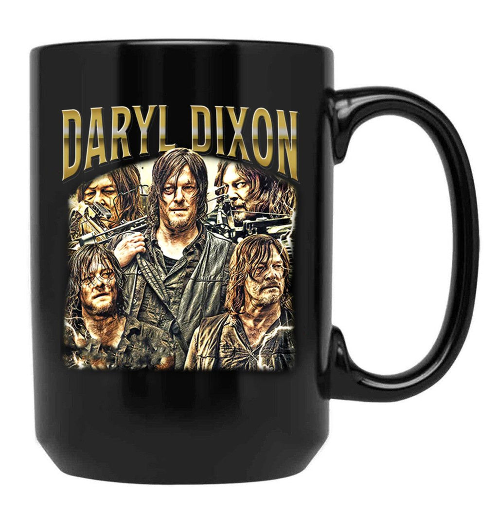 Limited Daryl Dixon Vintage Gift for Woman and Man Black Coffee Mug, Gift Coffee Mug