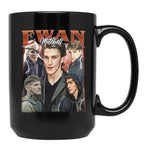 Limited Ewan Mitchell Vintage Gift for Woman and Man Black Coffee Mug, Gift Coffee Mug