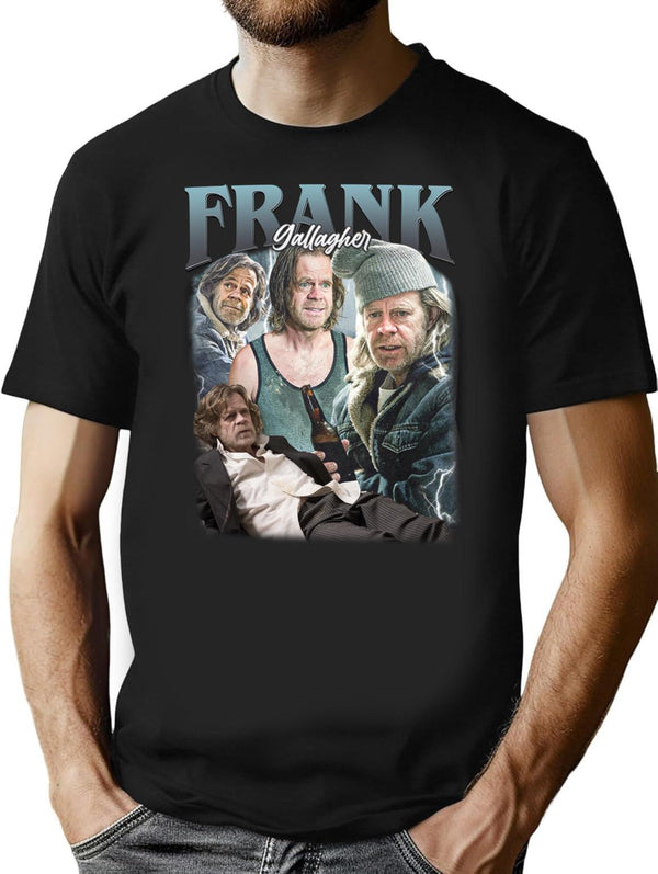 Limited Frank Gallagher Vintage Shirt Gift for Woman and Man Premium Heavyweight Cotton T-Shirt - Black