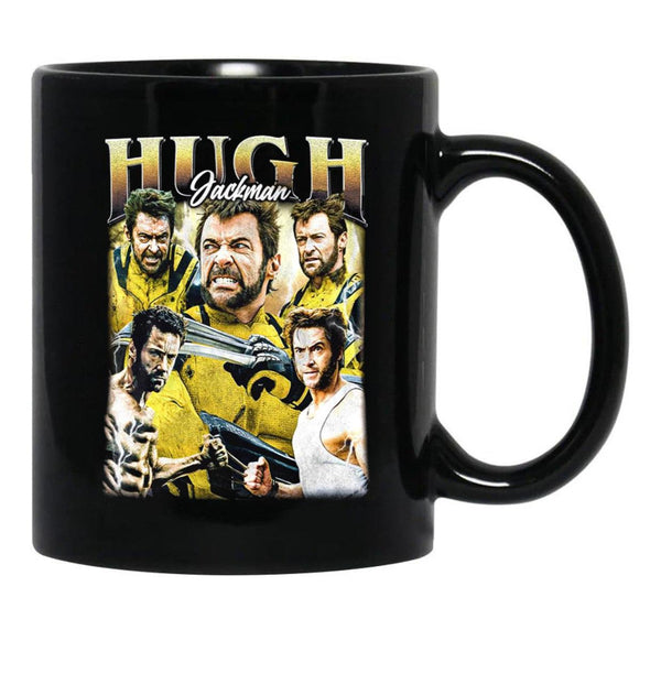 Limited Hugh Jackman Vintage Gift for Woman and Man Black Coffee Mug, Gift Coffee Mug - Black