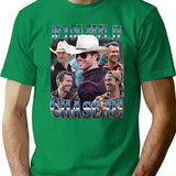 Limited If You Feel it Chase It Glen Powell Vintage Shirt Gift for Woman and Man Premium Heavyweight Cotton T-Shirt - Green
