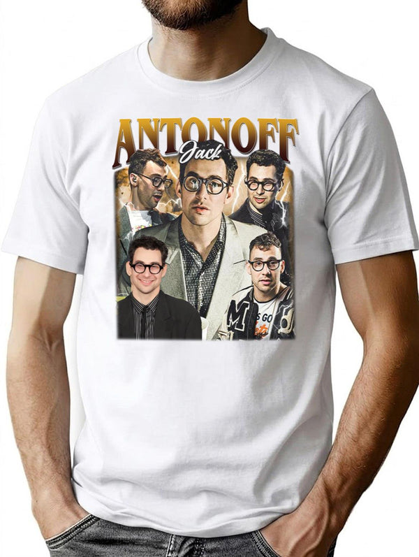 Limited Jack Antonoff Vintage Shirt Gift for Woman and Man Premium Heavyweight Cotton T-Shirt - White
