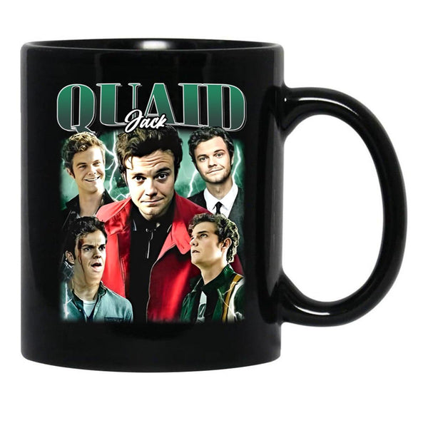 Limited Jack Quaid Vintage Gift for Woman and Man Black Coffee Mug, Gift Coffee Mug - Black