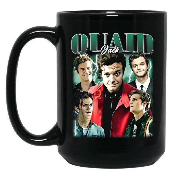 Limited Jack Quaid Vintage Gift for Woman and Man Black Coffee Mug, Gift Coffee Mug - Black