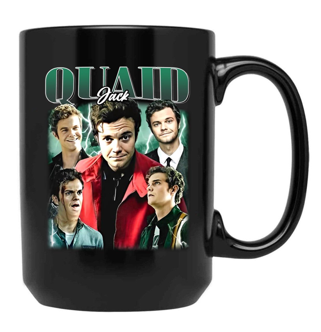Limited Jack Quaid Vintage Gift for Woman and Man Black Coffee Mug, Gift Coffee Mug