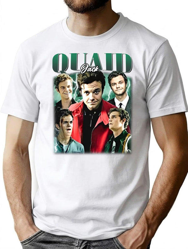 Limited Jack Quaid Vintage Shirt Gift for Woman and Man Premium Heavyweight Cotton T-Shirt - White