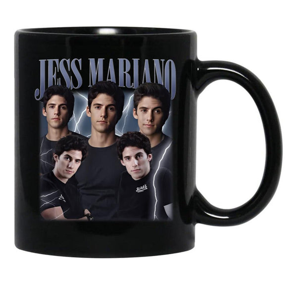 Limited Jess Mariano Vintage Gift for Woman and Man Black Coffee Mug, Gift Coffee Mug - Black