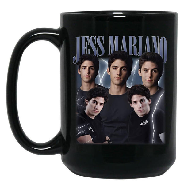 Limited Jess Mariano Vintage Gift for Woman and Man Black Coffee Mug, Gift Coffee Mug - Black