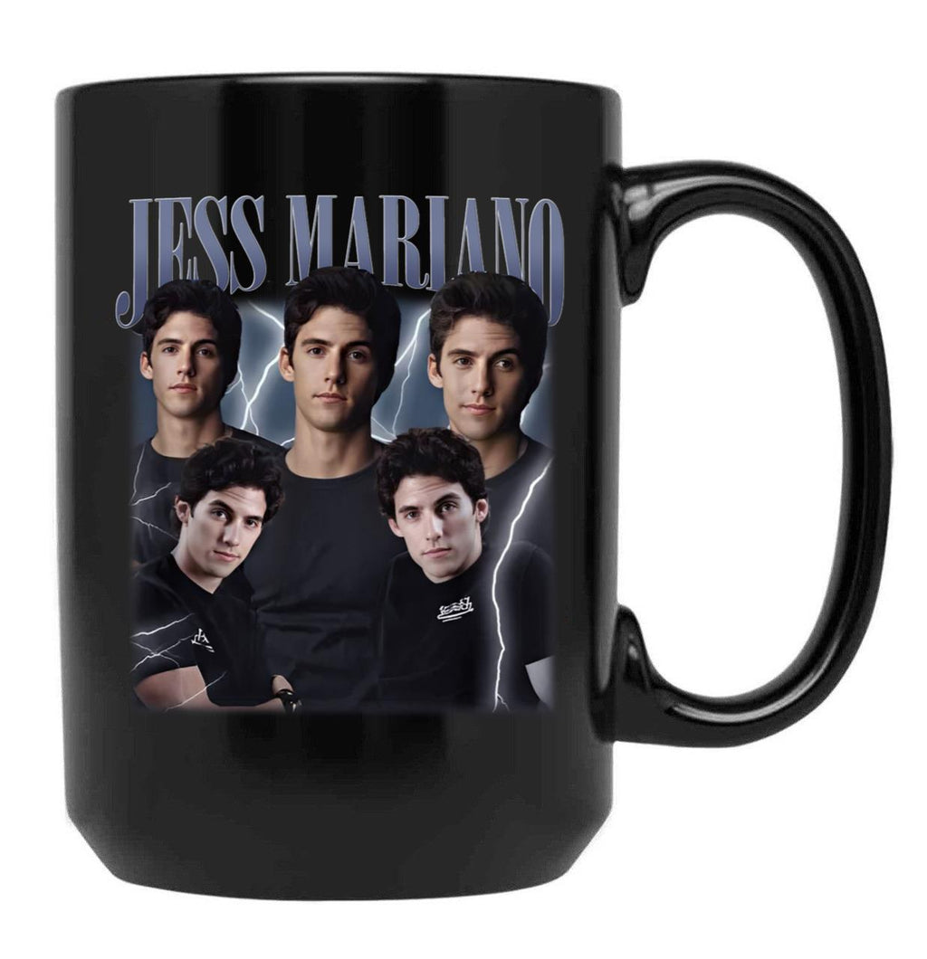 Limited Jess Mariano Vintage Gift for Woman and Man Black Coffee Mug, Gift Coffee Mug