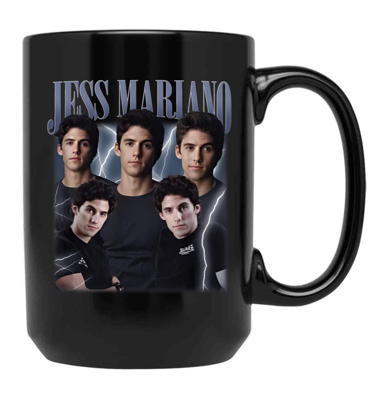 Limited Jess Mariano Vintage Gift for Woman and Man Black Coffee Mug, Gift Coffee Mug