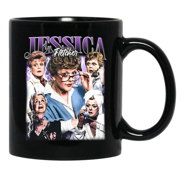 Limited Jessica Fletcher Vintage Gift for Woman and Man Black Coffee Mug, Gift Coffee Mug - Black
