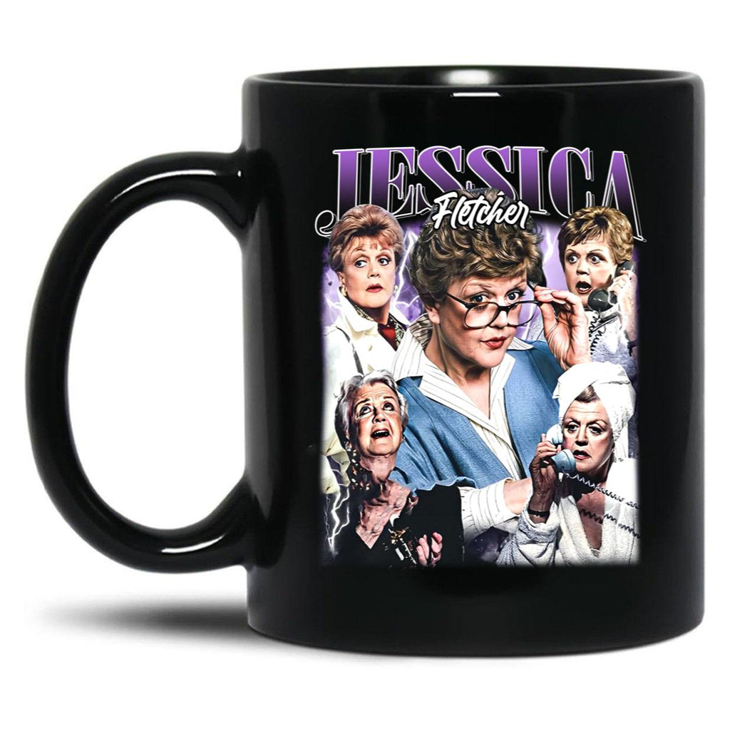 Limited Jessica Fletcher Vintage Gift for Woman and Man Black Coffee Mug, Gift Coffee Mug