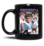 Limited Jessica Fletcher Vintage Gift for Woman and Man Black Coffee Mug, Gift Coffee Mug