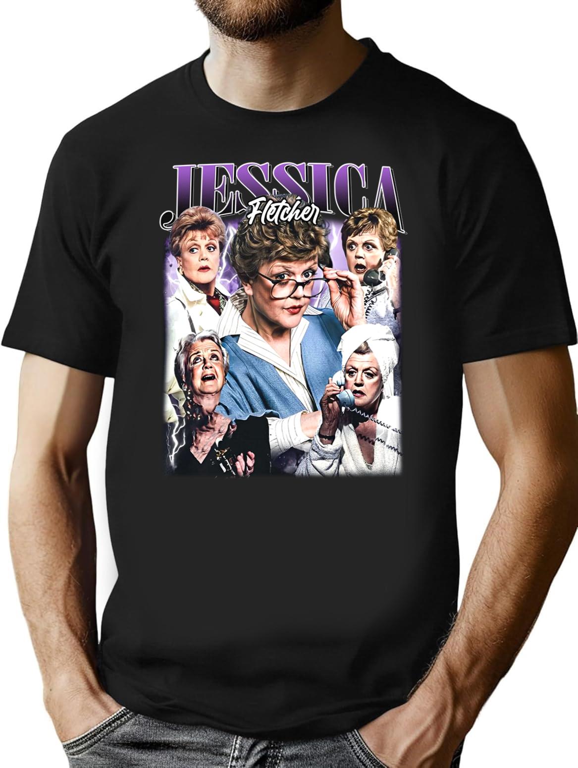 Limited Jessica Fletcher Vintage Shirt Gift for Woman and Man Premium Heavyweight Cotton T-Shirt - Black