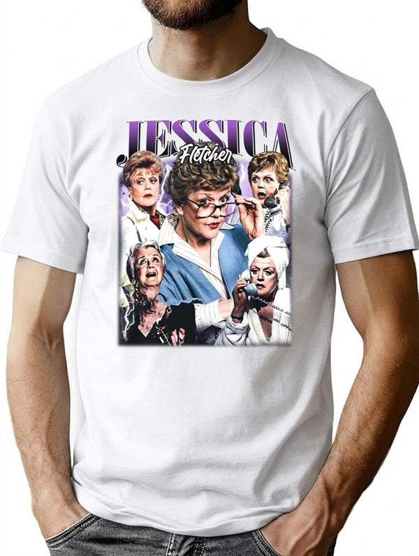 Limited Jessica Fletcher Vintage Shirt Gift for Woman and Man Premium Heavyweight Cotton T-Shirt - White