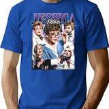 Limited Jessica Fletcher Vintage Shirt Gift for Woman and Man Premium Heavyweight Cotton T-Shirt - Blue