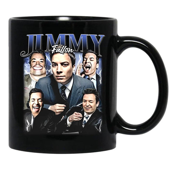 Limited Jimmy Fallon Vintage Gift for Woman and Man Black Coffee Mug, Gift Coffee Mug - Black