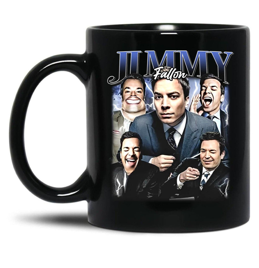 Limited Jimmy Fallon Vintage Gift for Woman and Man Black Coffee Mug, Gift Coffee Mug